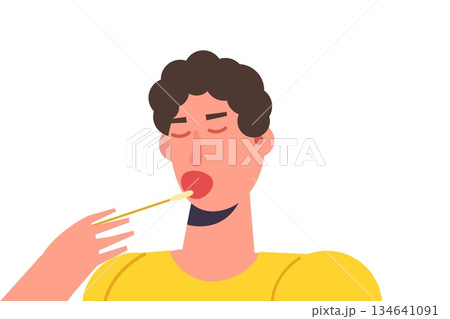 DNA test, Genetic testing, Lab research concept. Vector flat illustration 134641091