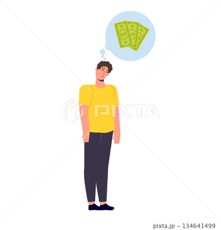Financial problem, Bankruptcy, burnout, collapse, business concept. Vector isolated illustration. 134641499