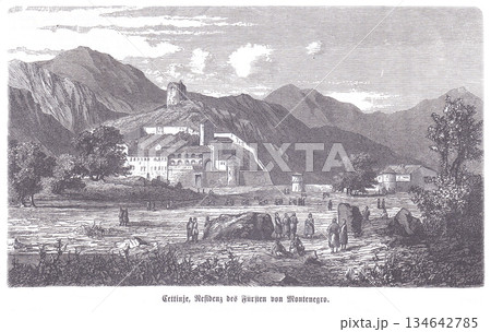 Cetinje, Residence of the Prince of Montenegro, Surrounded by Mountains, Fortresses, and Ancient Architecture Cetinje, Residence of the Prince of Montenegro, Surrounded by Mountains, Fortresses, and Ancient Architecture 134642785