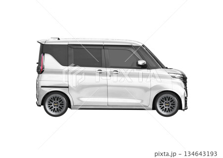 約30mmローダウンで17インチ社外ホイールを履いた軽乗用車(縮尺:XLサイズで1px=約1mm) 約30mmローダウンで17インチ社外ホイールを履いた軽乗用車(縮尺:XLサイズで1px=約1mm) 134643193