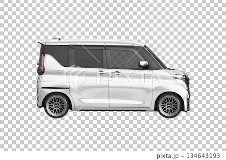 約30mmローダウンで17インチ社外ホイールを履いた軽乗用車(縮尺:XLサイズで1px=約1mm) 約30mmローダウンで17インチ社外ホイールを履いた軽乗用車(縮尺:XLサイズで1px=約1mm) 134643193