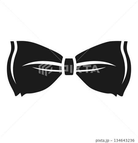 Classic bow tie icon, simple style Classic bow tie icon, simple style 134643236