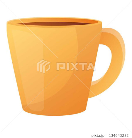 Hot chocolate cup icon, cartoon style 134643282