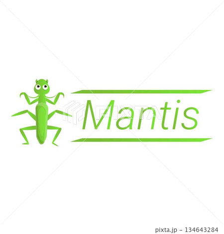 Wild mantis logo, cartoon style 134643284