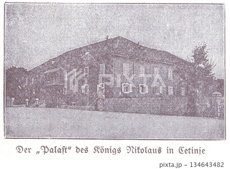 Palace Of King Nikola In Cetinje: Historic Montenegro Royal Residence Exterior View Palace Of King Nikola In Cetinje: Historic Montenegro Royal Residence Exterior View 134643482