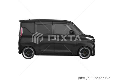 約30mmローダウンで17インチ社外ホイールを履いた軽乗用車(縮尺:XLサイズで1px=約1mm) 約30mmローダウンで17インチ社外ホイールを履いた軽乗用車(縮尺:XLサイズで1px=約1mm) 134643492