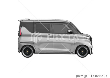 約30mmローダウンで17インチ社外ホイールを履いた軽乗用車(縮尺:XLサイズで1px=約1mm) 約30mmローダウンで17インチ社外ホイールを履いた軽乗用車(縮尺:XLサイズで1px=約1mm) 134643493