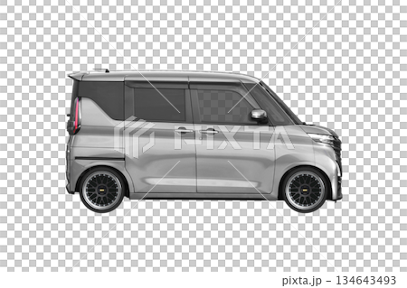 約30mmローダウンで17インチ社外ホイールを履いた軽乗用車(縮尺:XLサイズで1px=約1mm) 約30mmローダウンで17インチ社外ホイールを履いた軽乗用車(縮尺:XLサイズで1px=約1mm) 134643493