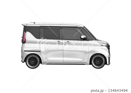 約30mmローダウンで17インチ社外ホイールを履いた軽乗用車(縮尺:XLサイズで1px=約1mm) 約30mmローダウンで17インチ社外ホイールを履いた軽乗用車(縮尺:XLサイズで1px=約1mm) 134643494