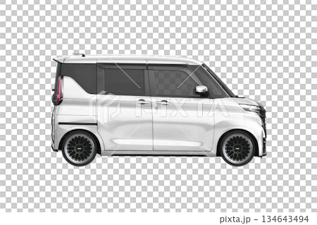 約30mmローダウンで17インチ社外ホイールを履いた軽乗用車(縮尺:XLサイズで1px=約1mm) 約30mmローダウンで17インチ社外ホイールを履いた軽乗用車(縮尺:XLサイズで1px=約1mm) 134643494