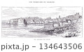 Promenade Along the Dalmatian Coast: General View Of Ragusa Harbor With Historic City Walls, Fortifications, And Seaside Landscape Promenade Along the Dalmatian Coast: General View Of Ragusa Harbor With Historic City Walls, Fortifications, And Seaside Landscape 134643506
