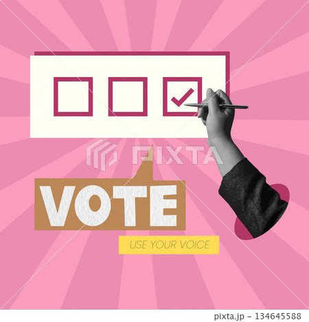 Expressing civic duty through voting representation. Vector illustration Expressing civic duty through voting representation. Vector illustration 134645588