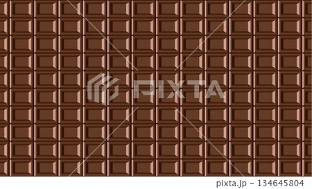 板チョコのシームレスなパターン背景 134645804