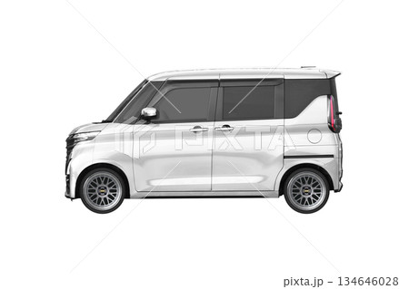 ノーマル車高で17インチ社外ホイールを履いた軽乗用車(縮尺:XLサイズで1px=約1mm) ノーマル車高で17インチ社外ホイールを履いた軽乗用車(縮尺:XLサイズで1px=約1mm) 134646028