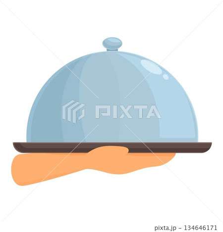 Frying pan icon cartoon vector. Menu sauce 134646171