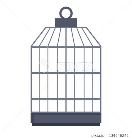 Classic empty birdcage is waiting for its inhabitant Classic empty birdcage is waiting for its inhabitant 134646242