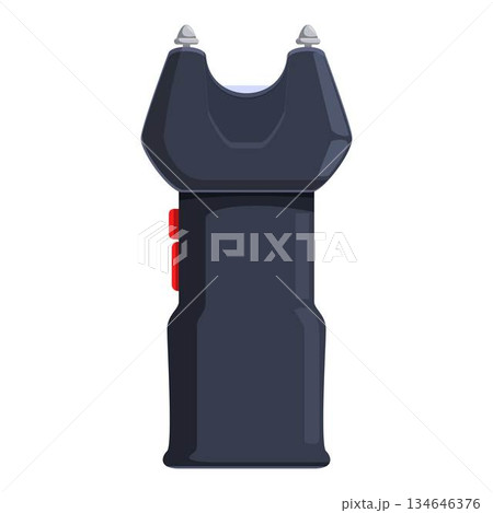 Black electroshock weapon discharging high voltage Black electroshock weapon discharging high voltage 134646376