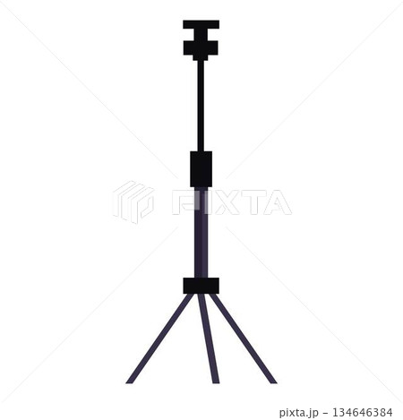 Modern, lightweight, and portable tripod stand for cameras and smartphones Modern, lightweight, and portable tripod stand for cameras and smartphones 134646384