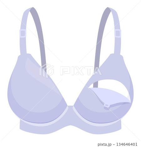 Light purple nursing bra for breastfeeding mothers 134646401