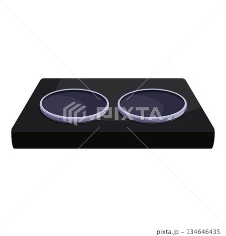 Modern induction cooker panel with touch control buttons Modern induction cooker panel with touch control buttons 134646435