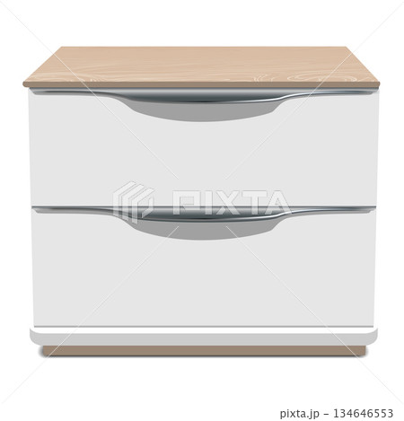 Bedroom nightstand icon, realistic style 134646553
