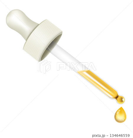 Oil dropper icon, realistic style 134646559