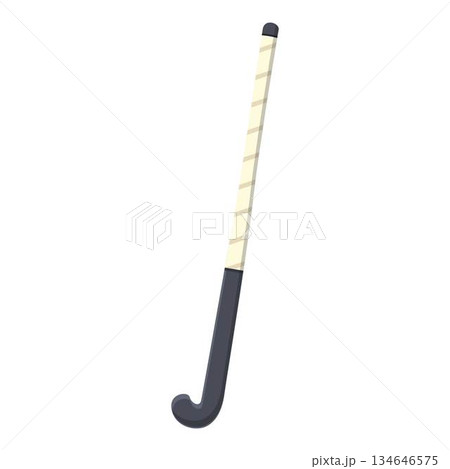 Ball hockey stick icon cartoon vector. Grass sport Ball hockey stick icon cartoon vector. Grass sport 134646575