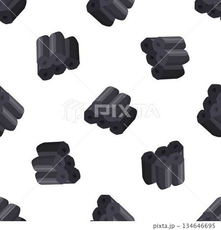 Bamboo charcoal seamless pattern showing porous texture for air purification and water filtration 134646695