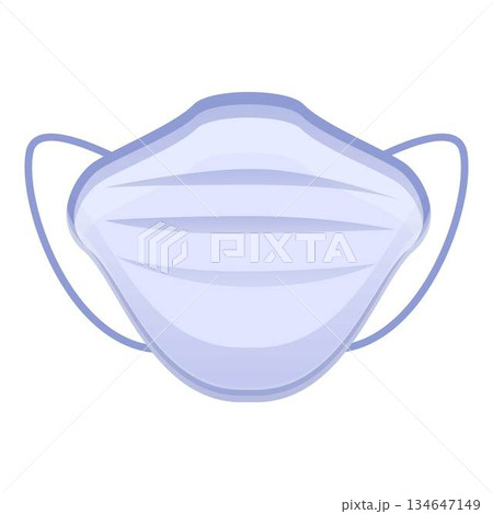 Medical mask icon, cartoon style Medical mask icon, cartoon style 134647149