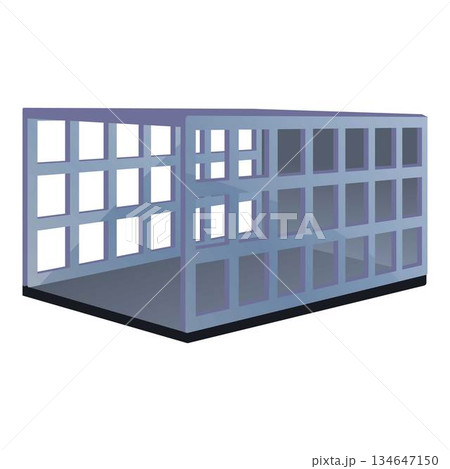 Steel gate trap icon, cartoon style 134647150