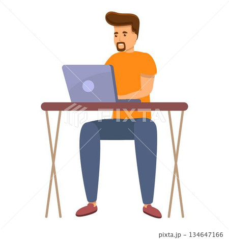 Programmer icon, cartoon styleのイラスト素材 [134647166] - PIXTA