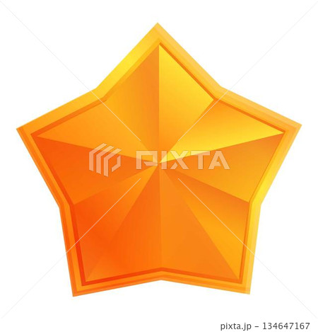 Bonus star icon, cartoon style Bonus star icon, cartoon style 134647167