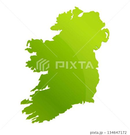 Ireland landmark teritory icon, cartoon style 134647172