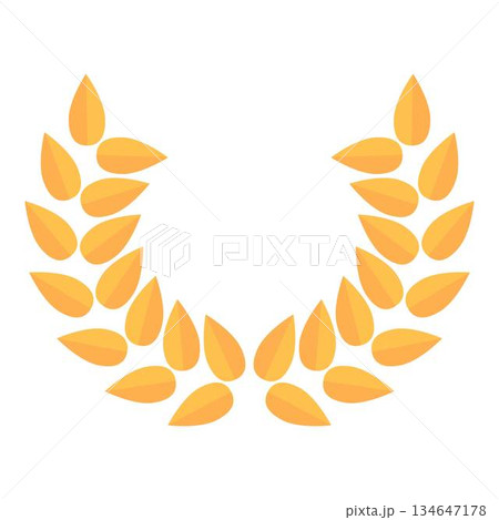 Ancient greece laurel icon cartoon vector. Greek history Ancient greece laurel icon cartoon vector. Greek history 134647178