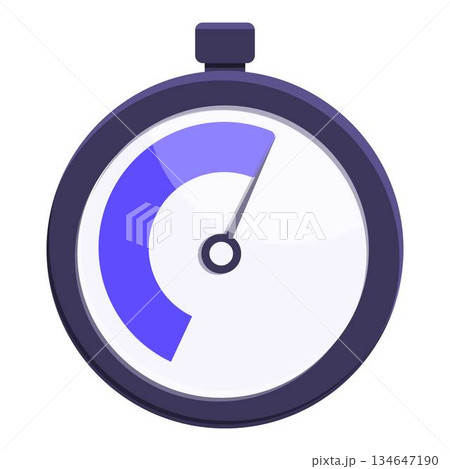 Chronometer icon cartoon vector. Timer clock 134647190