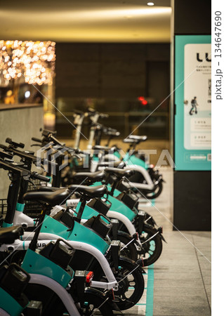 電動アシスト自転車のシェアリングサービス 134647690