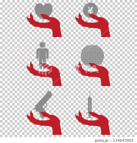 惡魔之手圖標 134647805