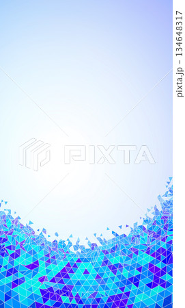 ブルーの幾何学模様が広がるビジネス背景 134648317