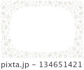 雪の結晶の背景素材・壁紙・フレーム(グレー・透過) 134651421