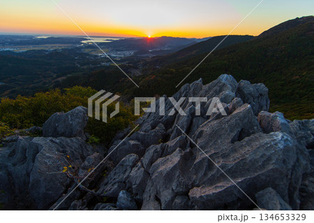 立須から見る浜名湖の夕暮れ 134653329