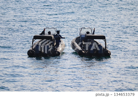 訓練展示打合せゴムボート 訓練展示打合せゴムボート 134653379