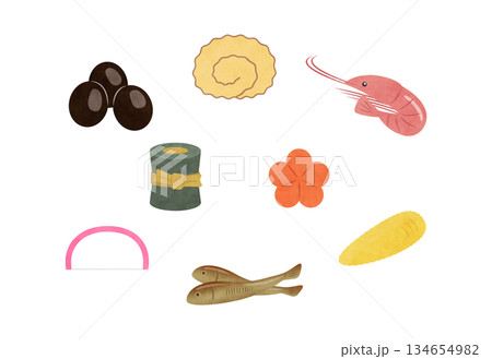 おせち　イラスト 134654982