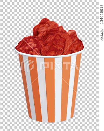 鶏のからあげ（レッド）カップ入り 134656018