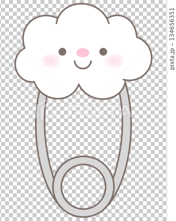 Cute Sweet Cloud Baby  Safety Pin 134656351