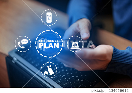 Developing an emergency plan while using a smartphone and laptop in a workspace setting Developing an emergency plan while using a smartphone and laptop in a workspace setting 134656612
