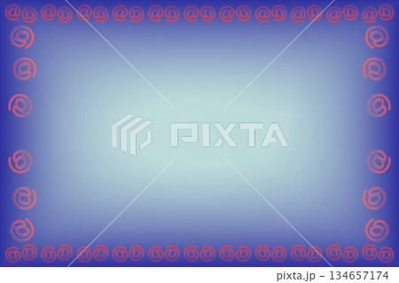 Post.Blue lighting frame with red email sign 134657174