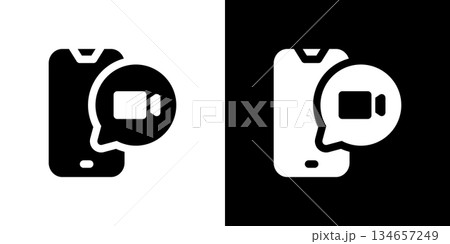 スマホ動画・ムービー撮影のアイコン スマホ動画・ムービー撮影のアイコン 134657249