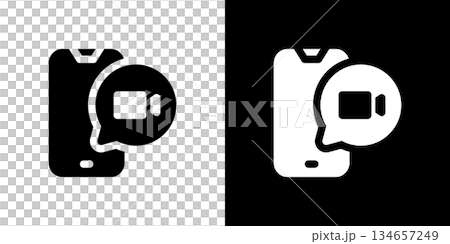 スマホ動画・ムービー撮影のアイコン スマホ動画・ムービー撮影のアイコン 134657249