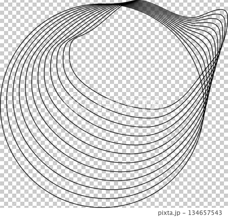 Circle flowing with line blending design. Technology concept Circle flowing with line blending design. Technology concept 134657543