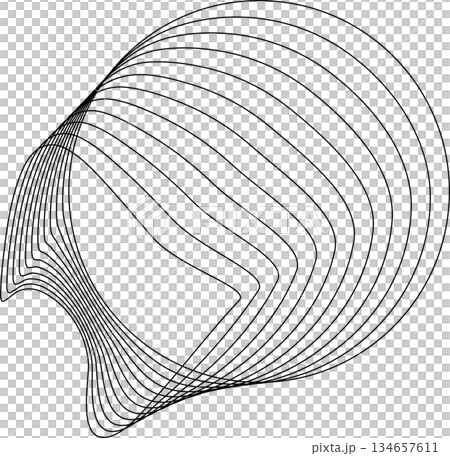 Circle flowing with line blending design. Technology concept Circle flowing with line blending design. Technology concept 134657611